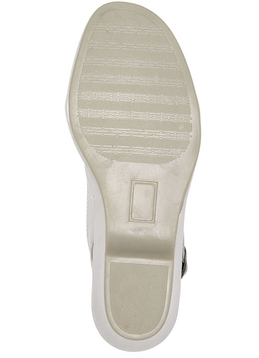Komfortschuhe - ELENA EDEN, elegante Damen-Sandalen, Weite G, aus Leder, in Größe 035 bis 042, in Farbe PERLWEISS Ansicht 3