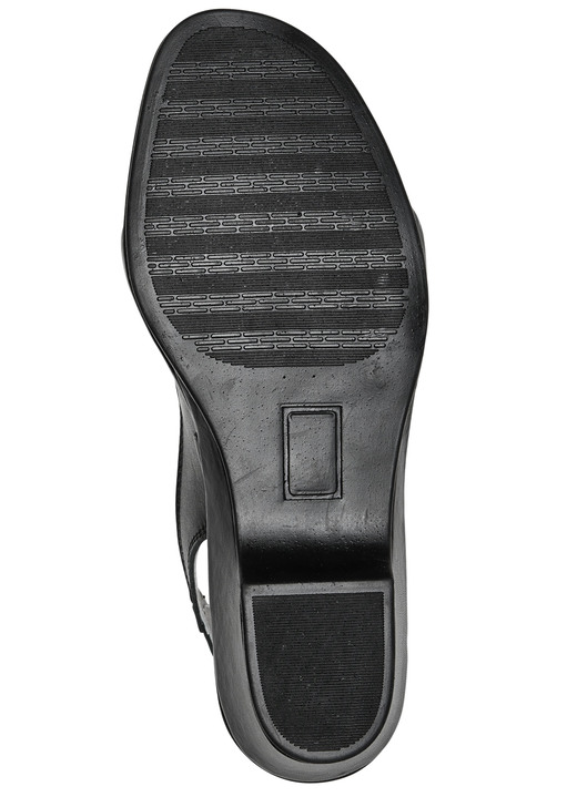 Komfortschuhe - ELENA EDEN, elegante Damen-Sandalen, Weite G, aus Leder, in Größe 035 bis 042, in Farbe PERLWEISS Ansicht 6