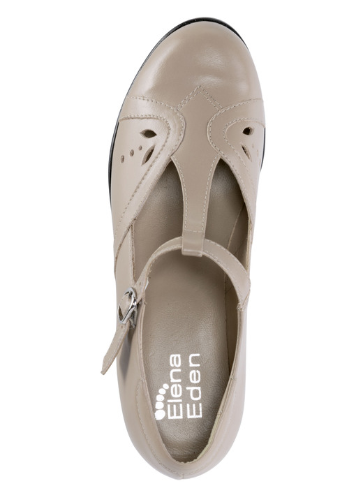 Komfortschuhe - ELENA EDEN, schicke Damen-Pumps, Weite H, aus Leder, in Größe 036 bis 042, in Farbe BEIGE Ansicht 2