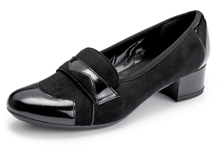 Komfortschuhe - ELENA EDEN Pumps mit dekorativer Spange, in Größe 036 bis 041, in Farbe SCHWARZ Ansicht 1