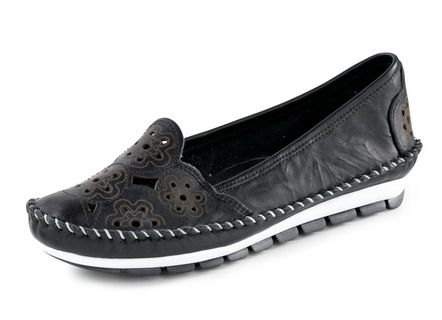 Gemini, leichte Damen-Slipper, Weite G, mit herausnehmbarem Fußbett