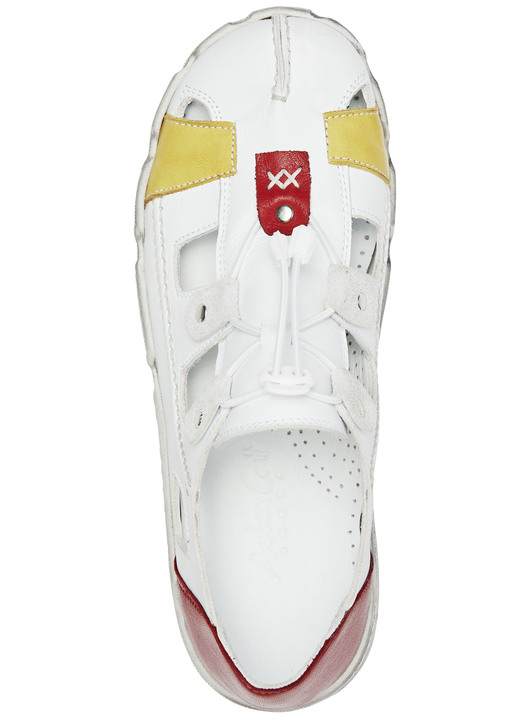 Komfortschuhe - Andrea Conti Slipper aus Nappaleder, in Größe 036 bis 042, in Farbe WEISS-BUNT Ansicht 2