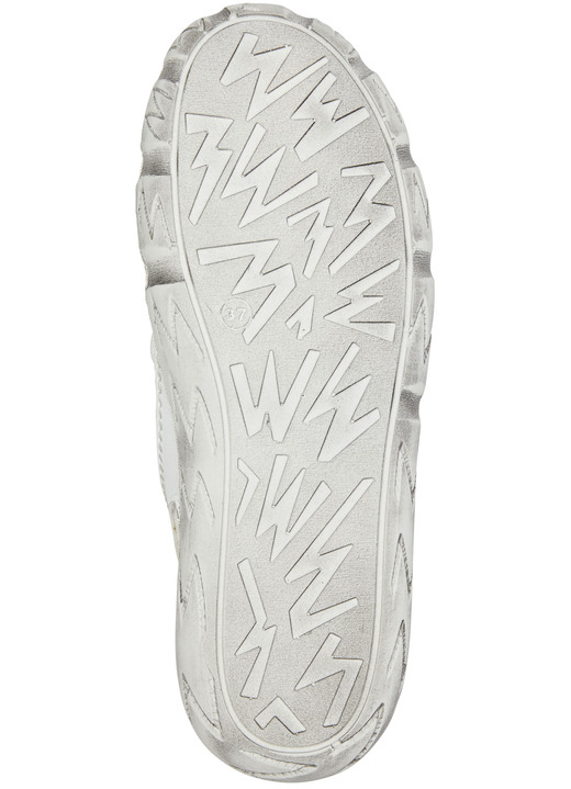 Komfortschuhe - Andrea Conti Slipper aus Nappaleder, in Größe 036 bis 042, in Farbe WEISS-BUNT Ansicht 3