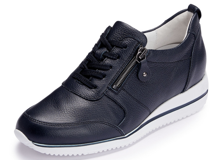 Komfortschuhe - Waldläufer, bequeme Damen-Sneaker, Weite H, mit herausnehmbarem Fußbett, in Größe 3 1/2 bis 8, in Farbe NACHTBLAU Ansicht 1