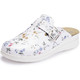Komfortschuhe - ELENA EDEN, klassische Damen-Clogs, Weite H, mit herausnehmbarem Fußbett, in Größe 036 bis 042, in Farbe WEISS-BUNT – Farbe WEISS-BUNT – Ansicht 1