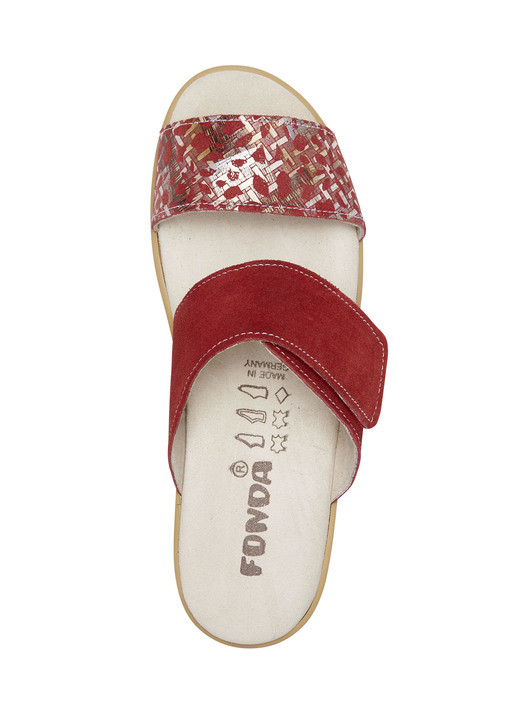 - ELENA EDEN-Pantolette aus Veloursleder, in Größe 036 bis 042, in Farbe ROT Ansicht 2