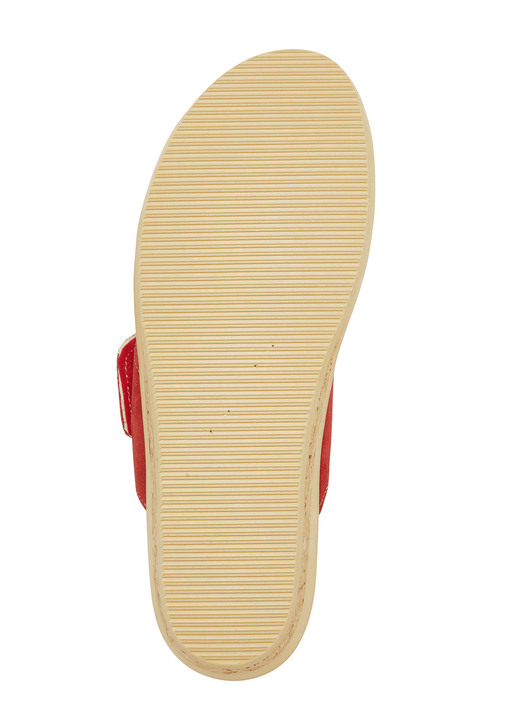 - ELENA EDEN-Pantolette aus Veloursleder, in Größe 036 bis 042, in Farbe ROT Ansicht 3