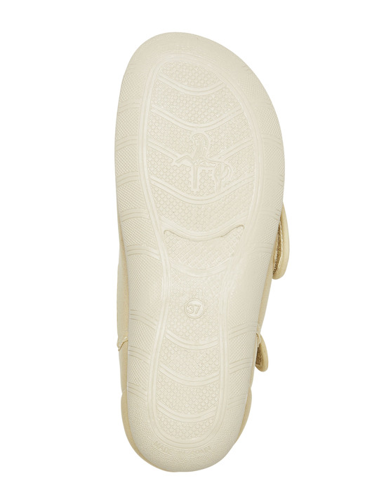 Komfortschuhe - Klett-Sandale aus elastischem Textilmaterial, in Größe 035 bis 042, in Farbe MARINE Ansicht 6