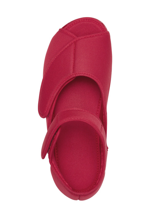 Komfortschuhe - Klett-Sandale aus elastischem Textilmaterial, in Größe 035 bis 042, in Farbe MARINE Ansicht 8