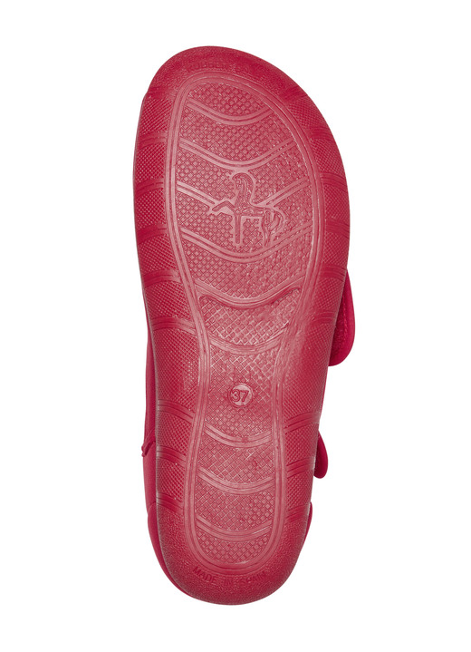 Komfortschuhe - Klett-Sandale aus elastischem Textilmaterial, in Größe 035 bis 042, in Farbe MARINE Ansicht 9