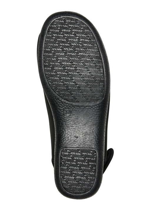 Komfortschuhe - Sandale aus elastischem Textilmaterial, in Größe 035 bis 042, in Farbe CREMEWEISS-GOLD Ansicht 6