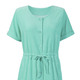 Strandmode - Frottier-Kleid mit durchgehender Knopfleiste – Farbe MINT – Ansicht 2 Strandmode - Frottier-Kleid mit durchgehender Knopfleiste, in Größe 038 bis 054, in Farbe KORALLE – Farbe MINT – Ansicht 2