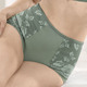 Slips - Miss Mary Miederhose mit Elastikspitze – Farbe GRÜN – Ansicht 4 Slips - Miss Mary Miederhose mit Elastikspitze, in Größe 038 bis 054, in Farbe WEISS – Farbe GRÜN – Ansicht 4