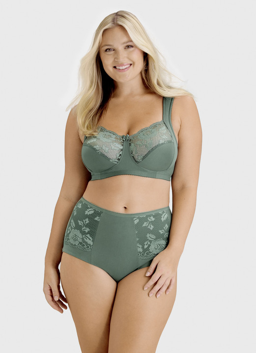 Soft-BH - Miss Mary BH mit elastischen Spitzeneinsätzen, in Größe 080 bis 120, in Cup H, in Farbe WEISS Ansicht 12