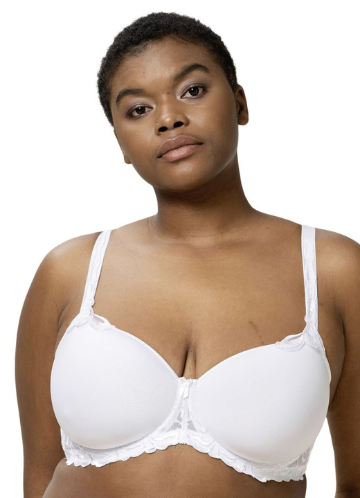 Bügel-BH - Triumph-Modern Finesse Bügel-BH mit Spacer-Cups, in Größe 075 bis 095, in Cup B, in Farbe WEISS Ansicht 2