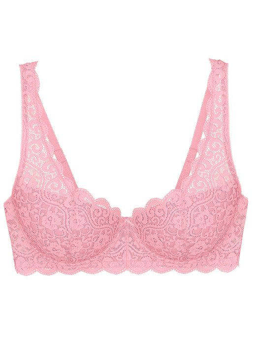 Bügel-BH - Triumph Amourette Bügel-BH mit Elastikspitze, in Größe 075 bis 095, in Cup D, in Farbe WEISS Ansicht 29