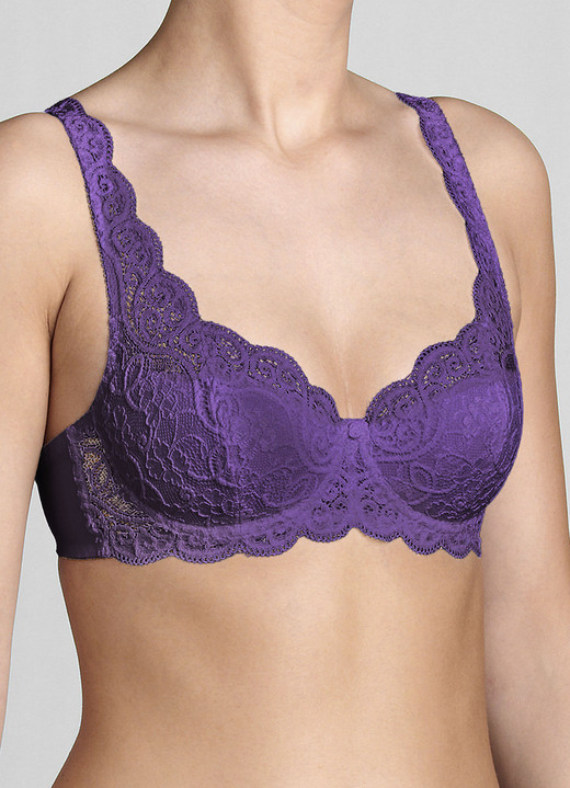 Bügel-BH - Triumph Amourette Bügel-BH mit Elastikspitze, in Größe 075 bis 095, in Cup A, in Farbe PISTAZIE Ansicht 12