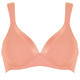Soft-BH - Naturana BH mit Satinblende am Dekolleté, in Größe 075 bis 095, in Cup A, in Farbe PUDER – Farbe APRICOT – Ansicht 2