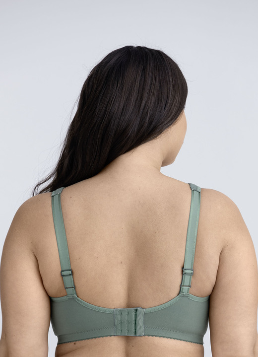Soft-BH - Miss Mary BH mit Stickerei Ansicht 2 Soft-BH - Miss Mary BH mit Stickerei, in Größe 080 bis 110, in Cup C, in Farbe GRÜN Ansicht 2