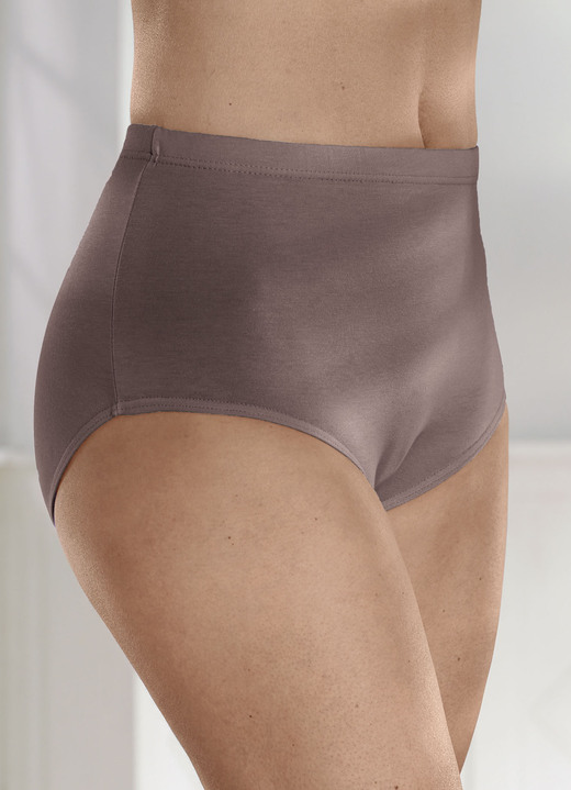 Slips - Fünferpack Slips mit Gummizug, in Größe 040 bis 062, in Farbe TAUPE Ansicht 1