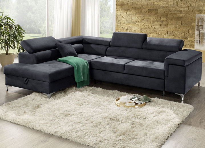 Funktions-Polstermöbel - Polsterecke mit Bettfunktion und Komfortschaum-Polsterung Ansicht 7 Funktions-Polstermöbel - Polsterecke mit Bettfunktion und Komfortschaum-Polsterung, in Farbe BEIGE Ansicht 7