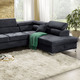 Funktions-Polstermöbel - Polsterecke mit Bettfunktion und Komfortschaum-Polsterung – Farbe ANTHRAZIT – Ansicht 4 Funktions-Polstermöbel - Polsterecke mit Bettfunktion und Komfortschaum-Polsterung, in Farbe BEIGE – Farbe ANTHRAZIT – Ansicht 4