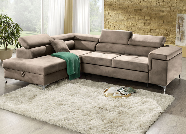 Funktions-Polstermöbel - Polsterecke mit Bettfunktion und Komfortschaum-Polsterung Ansicht 10 Funktions-Polstermöbel - Polsterecke mit Bettfunktion und Komfortschaum-Polsterung, in Farbe BEIGE Ansicht 10