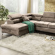 Funktions-Polstermöbel - Polsterecke mit Bettfunktion und Komfortschaum-Polsterung – Farbe BRAUN – Ansicht 1 Funktions-Polstermöbel - Polsterecke mit Bettfunktion und Komfortschaum-Polsterung, in Farbe BEIGE – Farbe BRAUN – Ansicht 1