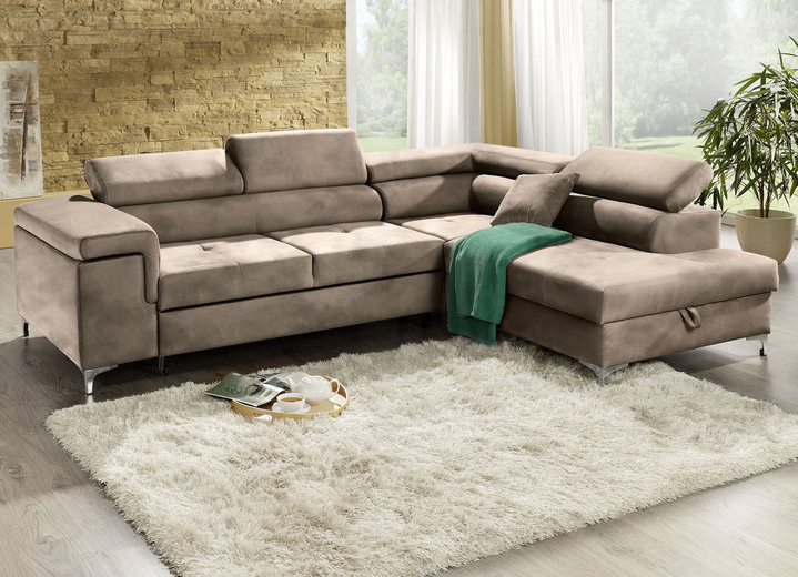 Funktions-Polstermöbel - Polsterecke mit Bettfunktion und Komfortschaum-Polsterung Ansicht 19 Funktions-Polstermöbel - Polsterecke mit Bettfunktion und Komfortschaum-Polsterung, in Farbe BEIGE Ansicht 19
