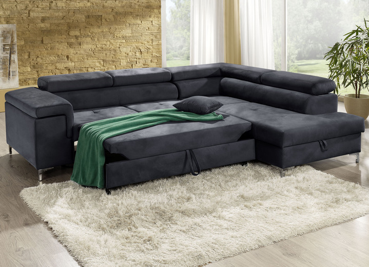 Funktions-Polstermöbel - Polsterecke mit Bettfunktion und Komfortschaum-Polsterung Ansicht 17 Funktions-Polstermöbel - Polsterecke mit Bettfunktion und Komfortschaum-Polsterung, in Farbe BEIGE Ansicht 17