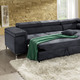 Funktions-Polstermöbel - Polsterecke mit Bettfunktion und Komfortschaum-Polsterung – Farbe ANTHRAZIT – Ansicht 5 Funktions-Polstermöbel - Polsterecke mit Bettfunktion und Komfortschaum-Polsterung, in Farbe BEIGE – Farbe ANTHRAZIT – Ansicht 5