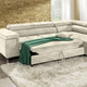 Funktions-Polstermöbel - Polsterecke mit Bettfunktion und Komfortschaum-Polsterung – Farbe BEIGE – Ansicht 2 Funktions-Polstermöbel - Polsterecke mit Bettfunktion und Komfortschaum-Polsterung, in Farbe BEIGE – Farbe BEIGE – Ansicht 2