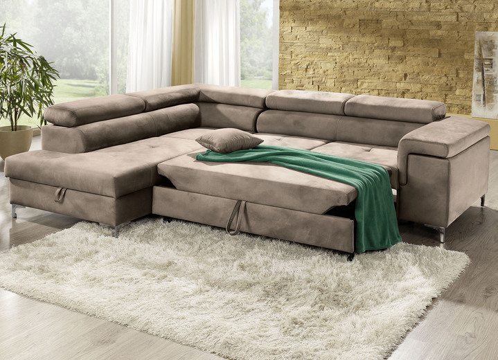 Funktions-Polstermöbel - Polsterecke mit Bettfunktion und Komfortschaum-Polsterung Ansicht 11 Funktions-Polstermöbel - Polsterecke mit Bettfunktion und Komfortschaum-Polsterung, in Farbe BEIGE Ansicht 11