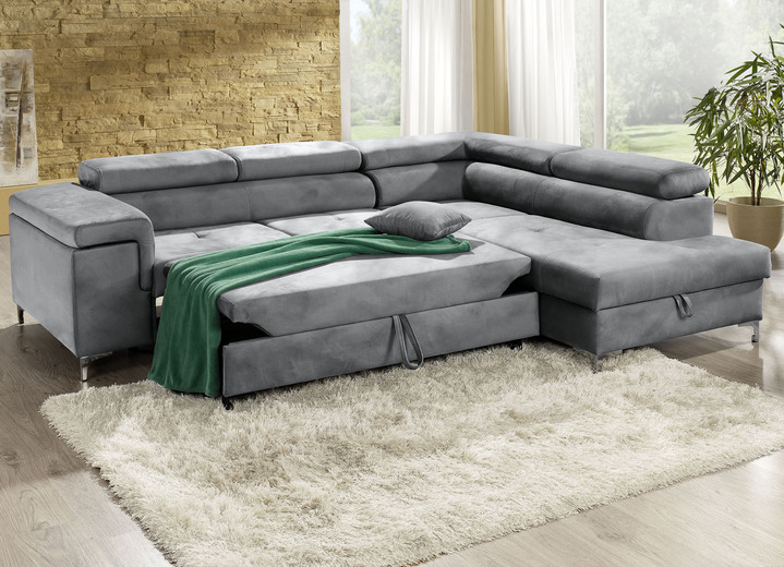 Funktions-Polstermöbel - Polsterecke mit Bettfunktion und Komfortschaum-Polsterung Ansicht 14 Funktions-Polstermöbel - Polsterecke mit Bettfunktion und Komfortschaum-Polsterung, in Farbe BEIGE Ansicht 14
