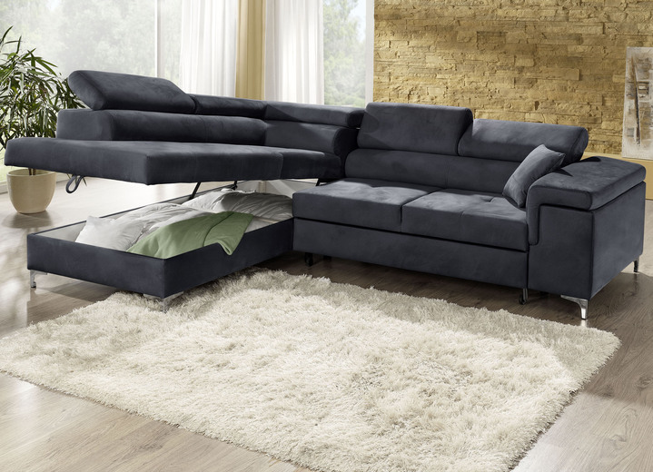 Funktions-Polstermöbel - Polsterecke mit Bettfunktion und Komfortschaum-Polsterung Ansicht 9 Funktions-Polstermöbel - Polsterecke mit Bettfunktion und Komfortschaum-Polsterung, in Farbe BEIGE Ansicht 9