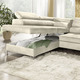 Funktions-Polstermöbel - Polsterecke mit Bettfunktion und Komfortschaum-Polsterung – Farbe BEIGE – Ansicht 3 Funktions-Polstermöbel - Polsterecke mit Bettfunktion und Komfortschaum-Polsterung, in Farbe BEIGE – Farbe BEIGE – Ansicht 3