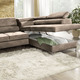 Funktions-Polstermöbel - Polsterecke mit Bettfunktion und Komfortschaum-Polsterung – Farbe BRAUN – Ansicht 6 Funktions-Polstermöbel - Polsterecke mit Bettfunktion und Komfortschaum-Polsterung, in Farbe BEIGE – Farbe BRAUN – Ansicht 6