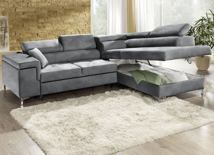Funktions-Polstermöbel - Polsterecke mit Bettfunktion und Komfortschaum-Polsterung Ansicht 15 Funktions-Polstermöbel - Polsterecke mit Bettfunktion und Komfortschaum-Polsterung, in Farbe BEIGE Ansicht 15