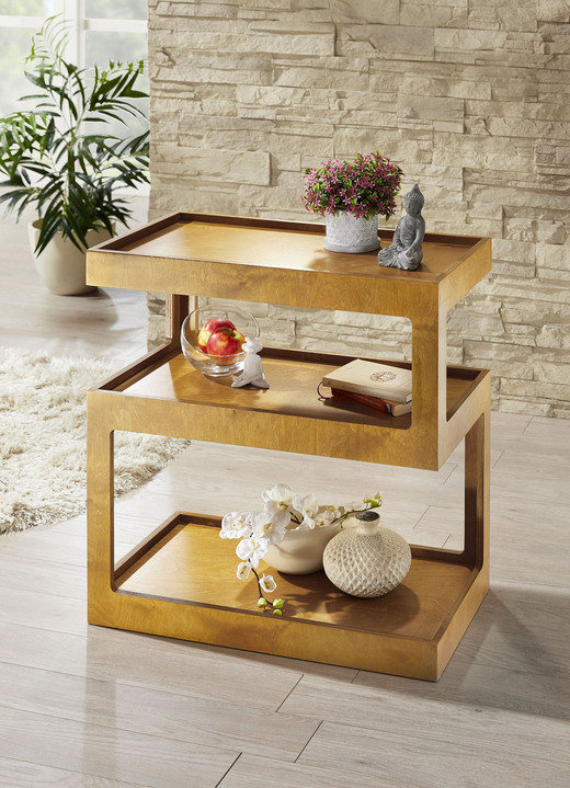 Kleinmöbel - Moderner Beistelltisch, in Farbe EICHE, in Ausführung Beistelltisch B37xH75xT37 cm Ansicht 7