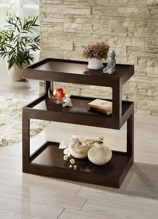 Kleinmöbel - Moderner Beistelltisch, in Farbe EICHE, in Ausführung Beistelltisch B37xH75xT37 cm Ansicht 8