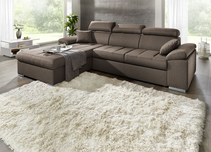 Funktions-Polstermöbel - Polsterecke mit Bettfunktion, in Farbe TERRA Ansicht 4