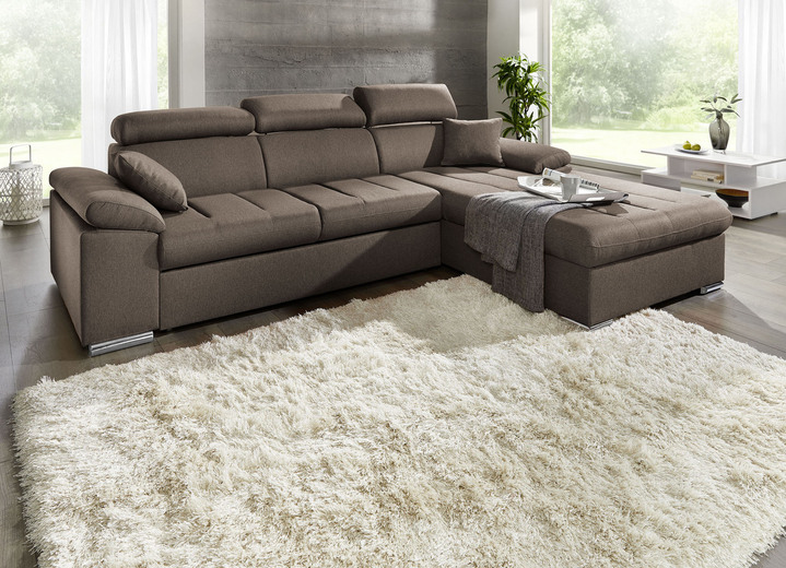 Funktions-Polstermöbel - Polsterecke mit Bettfunktion, in Farbe TERRA Ansicht 13