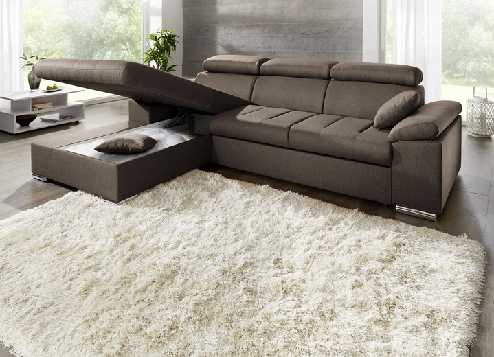 Funktions-Polstermöbel - Polsterecke mit Bettfunktion, in Farbe TERRA Ansicht 6