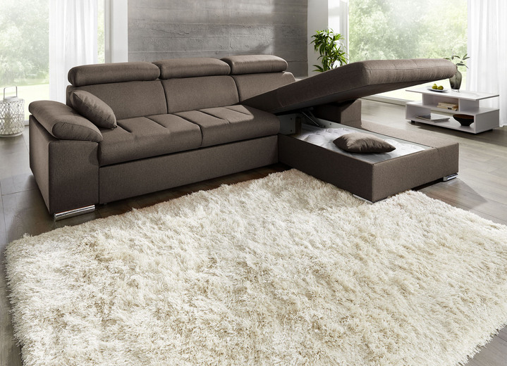 Funktions-Polstermöbel - Polsterecke mit Bettfunktion, in Farbe TERRA Ansicht 15