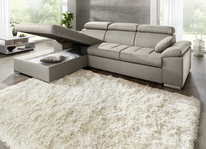 Funktions-Polstermöbel - Polsterecke mit Bettfunktion, in Farbe TERRA Ansicht 12