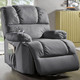TV- & Relaxsessel - Relaxsessel mit komfortabler Kippfunktion – Farbe GRAU – Ansicht 1 TV- & Relaxsessel - Relaxsessel mit komfortabler Kippfunktion, in Farbe CREME, in Ausführung Relaxsessel, mechanisch verstellbar – Farbe GRAU – Ansicht 1