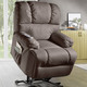 TV- & Relaxsessel - Relaxsessel mit komfortabler Kippfunktion – Farbe BRAUN – Ansicht 2 TV- & Relaxsessel - Relaxsessel mit komfortabler Kippfunktion, in Farbe CREME, in Ausführung Relaxsessel, mechanisch verstellbar – Farbe BRAUN – Ansicht 2