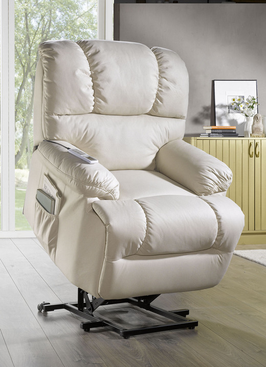 TV- & Relaxsessel - Relaxsessel mit komfortabler Kippfunktion Ansicht 2 TV- & Relaxsessel - Relaxsessel mit komfortabler Kippfunktion, in Farbe CREME, in Ausführung Relaxsessel, mechanisch verstellbar Ansicht 2