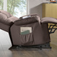 TV- & Relaxsessel - Relaxsessel mit komfortabler Kippfunktion – Farbe BRAUN – Ansicht 3 TV- & Relaxsessel - Relaxsessel mit komfortabler Kippfunktion, in Farbe CREME, in Ausführung Relaxsessel, mechanisch verstellbar – Farbe BRAUN – Ansicht 3