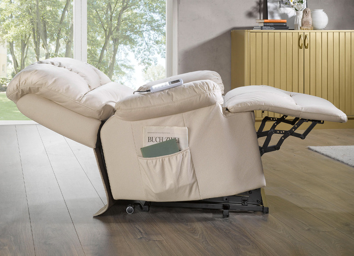 TV- & Relaxsessel - Relaxsessel mit komfortabler Kippfunktion Ansicht 3 TV- & Relaxsessel - Relaxsessel mit komfortabler Kippfunktion, in Farbe CREME, in Ausführung Relaxsessel, mechanisch verstellbar Ansicht 3